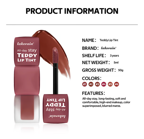💋Buy 1 Get 1 Free - (Each $9.99)✨ Super Stay Teddy Tint - For Plush, All-Day Lip Perfection