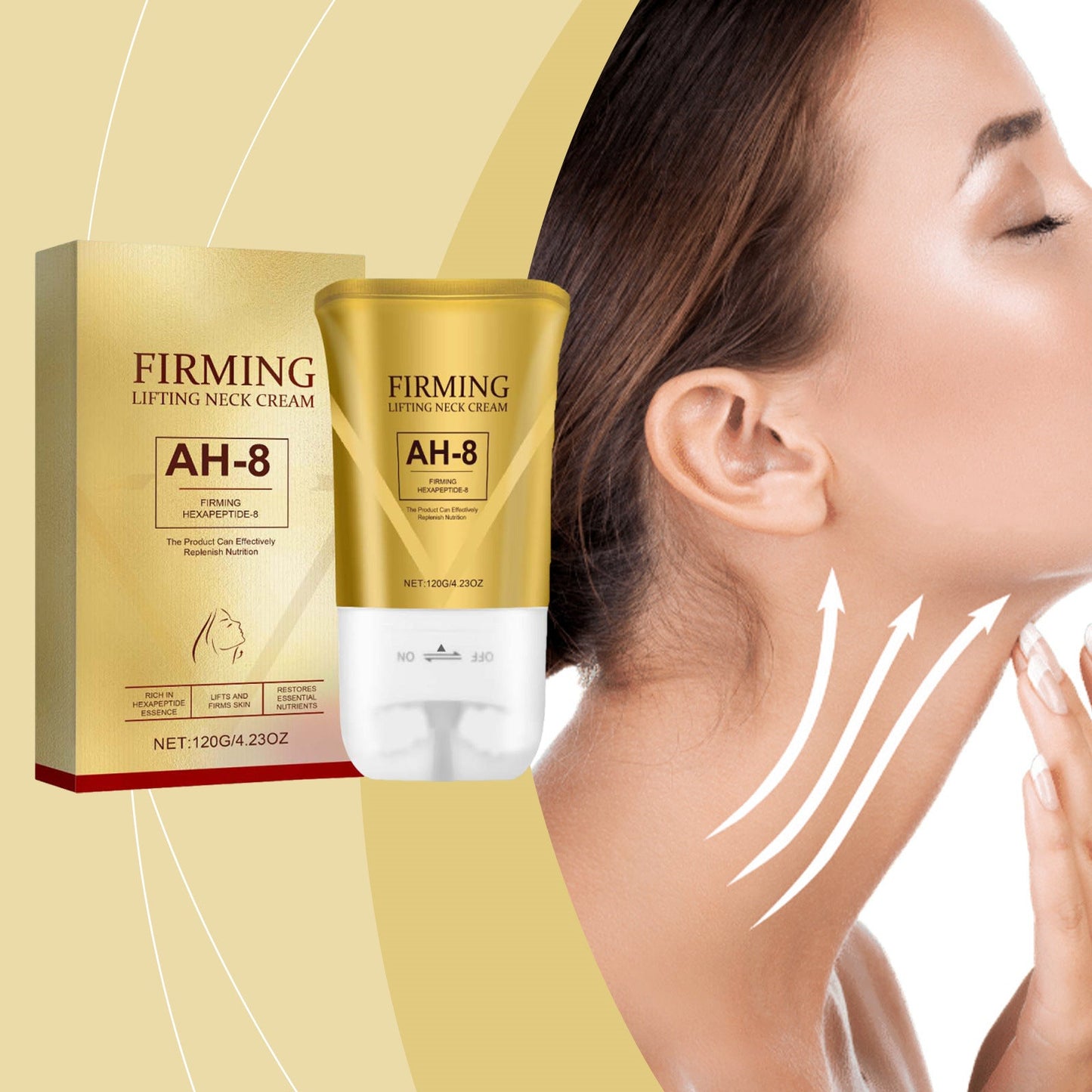 Light Eye Massage Cream with Caffeine & Hyaluronic Acid for Dark Circles Firming Fine Lines Hydrating Moisturizing Radiant Skin Care with Red Light Micro-Vibration Head