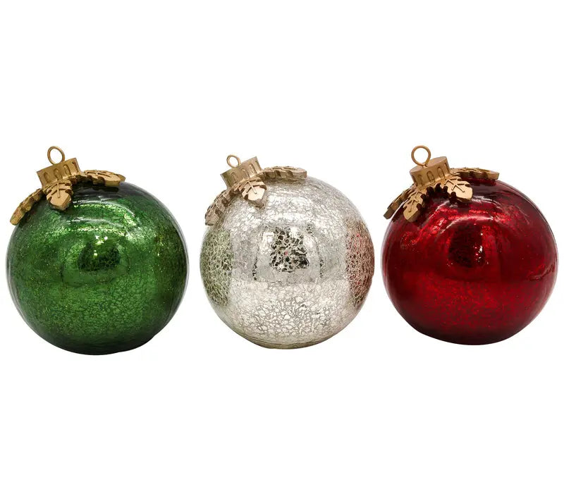 🎅Glass Tabletop Christmas Ornaments【3ct】🔔🎁