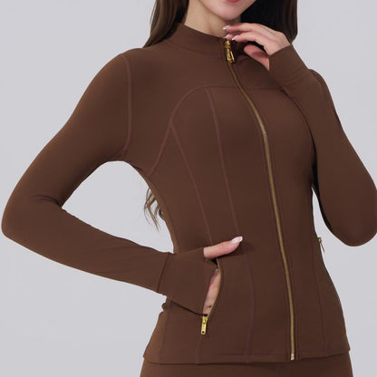 🔥LAST DAY SALE 50% OFF -Golden Zipper ✨ Gardenia Fragrance 🌼 Soft Brushed Women’s Tracksuit Set