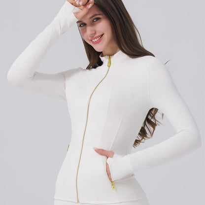 🔥LAST DAY SALE 50% OFF -Golden Zipper ✨ Gardenia Fragrance 🌼 Soft Brushed Women’s Tracksuit Set