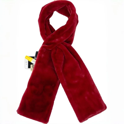 🎁Christmas Sale 49% OFF❄️ Faux-Fur Pull-Through Scarf with Hidden Pocket