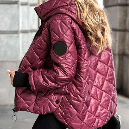 🎅🎁Christmas Offer – 49% off⏳Women's puffer jacket with diamond quilted pattern