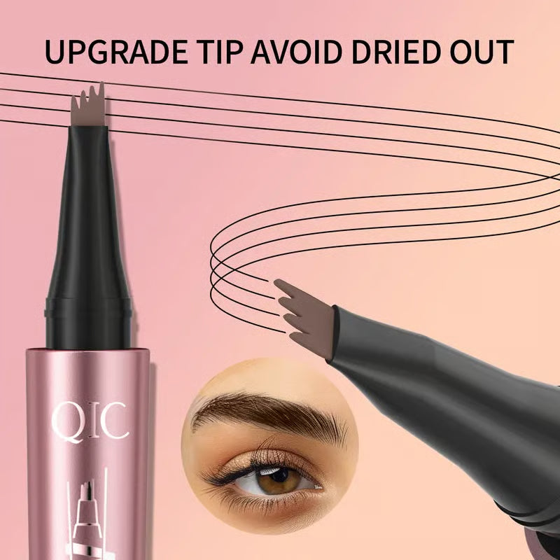 🔥BUY 1 GET 1 FREE --First special offer in 2026🔥Waterproof Micro-Fork Eyebrow Pencil, Long-Lasting Brow Pen for Natural Hair-Like Strokes