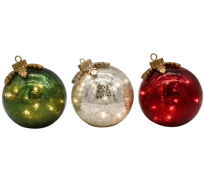 🎅Glass Tabletop Christmas Ornaments【3ct】🔔🎁