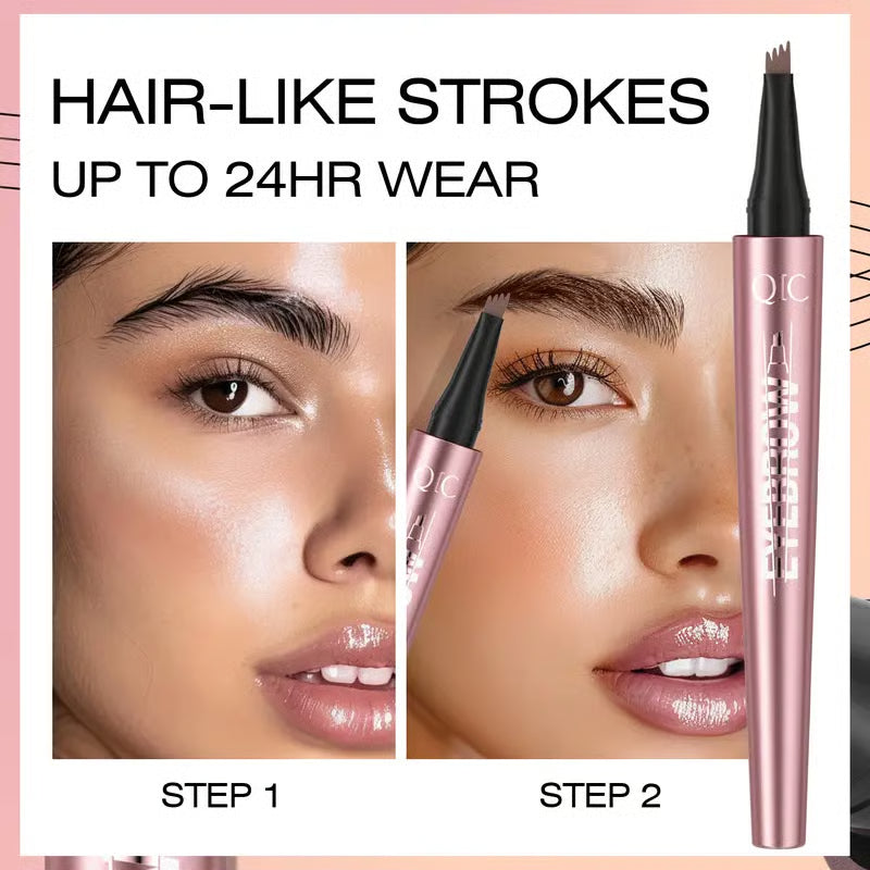 🔥BUY 1 GET 1 FREE --First special offer in 2026🔥Waterproof Micro-Fork Eyebrow Pencil, Long-Lasting Brow Pen for Natural Hair-Like Strokes