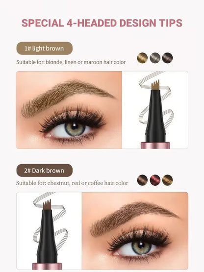 🔥BUY 1 GET 1 FREE --First special offer in 2026🔥Waterproof Micro-Fork Eyebrow Pencil, Long-Lasting Brow Pen for Natural Hair-Like Strokes