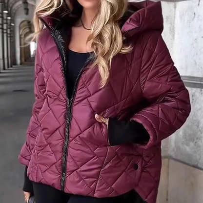 🎅🎁Christmas Offer – 49% off⏳Women's puffer jacket with diamond quilted pattern