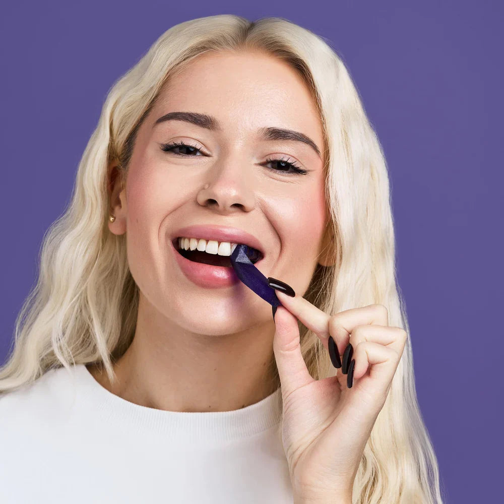 DRDENT Purple Teeth Whitening Strips - 7/21 Whitening Sessions - Safe for Enamel - Non Sensitive Teeth Whitening - Peroxide-Free