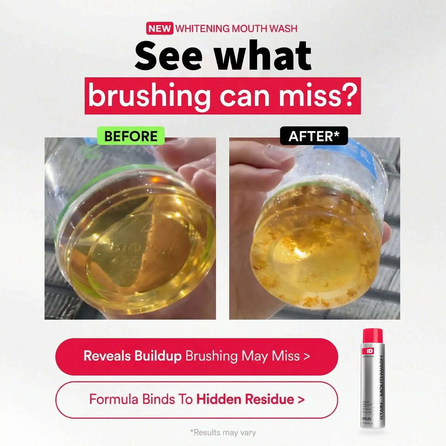 🦷Power Stain-Removing Mouthwash – Brighter Teeth in Every Rinse 💎