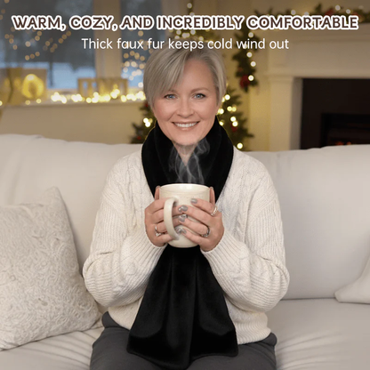 🎁Christmas Sale 49% OFF❄️ Faux-Fur Pull-Through Scarf with Hidden Pocket