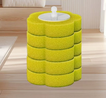 Toilet Scrubber Kit with Self-Cleaning Disposable Pads – No Pre-Rinse, No Mess, No Odor, Simplifies Bathroom Hygiene