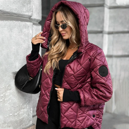 🎅🎁Christmas Offer – 49% off⏳Women's puffer jacket with diamond quilted pattern