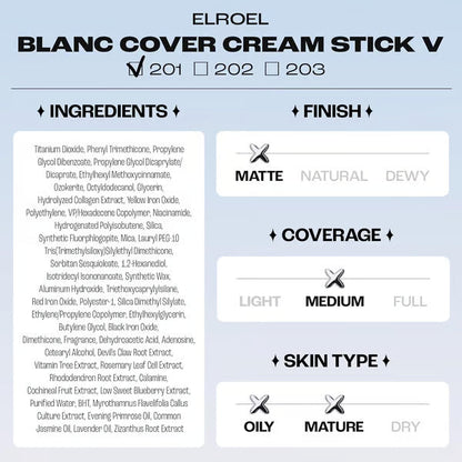 🎉Last Day 49% OFF🍃  BLANC Cover Cream Stick V White