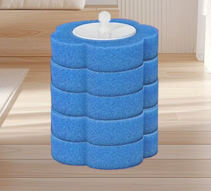 Toilet Scrubber Kit with Self-Cleaning Disposable Pads – No Pre-Rinse, No Mess, No Odor, Simplifies Bathroom Hygiene