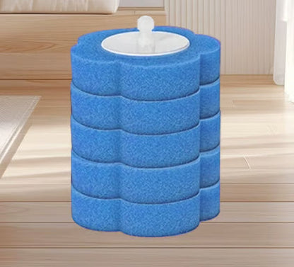 Toilet Scrubber Kit with Self-Cleaning Disposable Pads – No Pre-Rinse, No Mess, No Odor, Simplifies Bathroom Hygiene