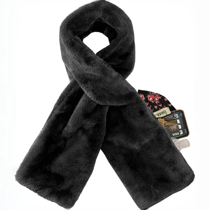 🎁Christmas Sale 49% OFF❄️ Faux-Fur Pull-Through Scarf with Hidden Pocket