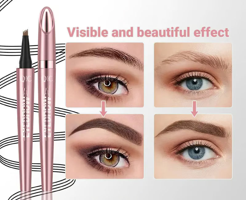 🔥BUY 1 GET 1 FREE --First special offer in 2026🔥Waterproof Micro-Fork Eyebrow Pencil, Long-Lasting Brow Pen for Natural Hair-Like Strokes